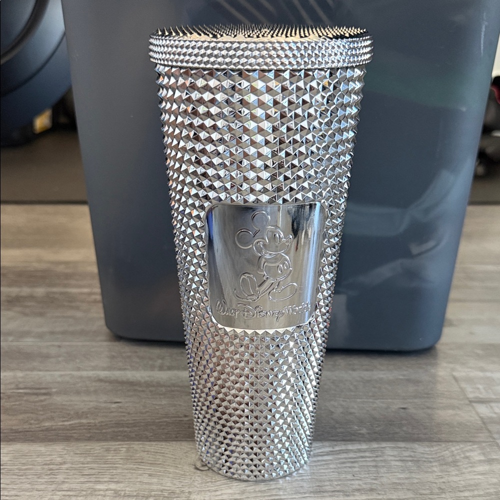 Starbucks Disney Silver Studded Tumbler - NEW / NEVER USED (no straw)